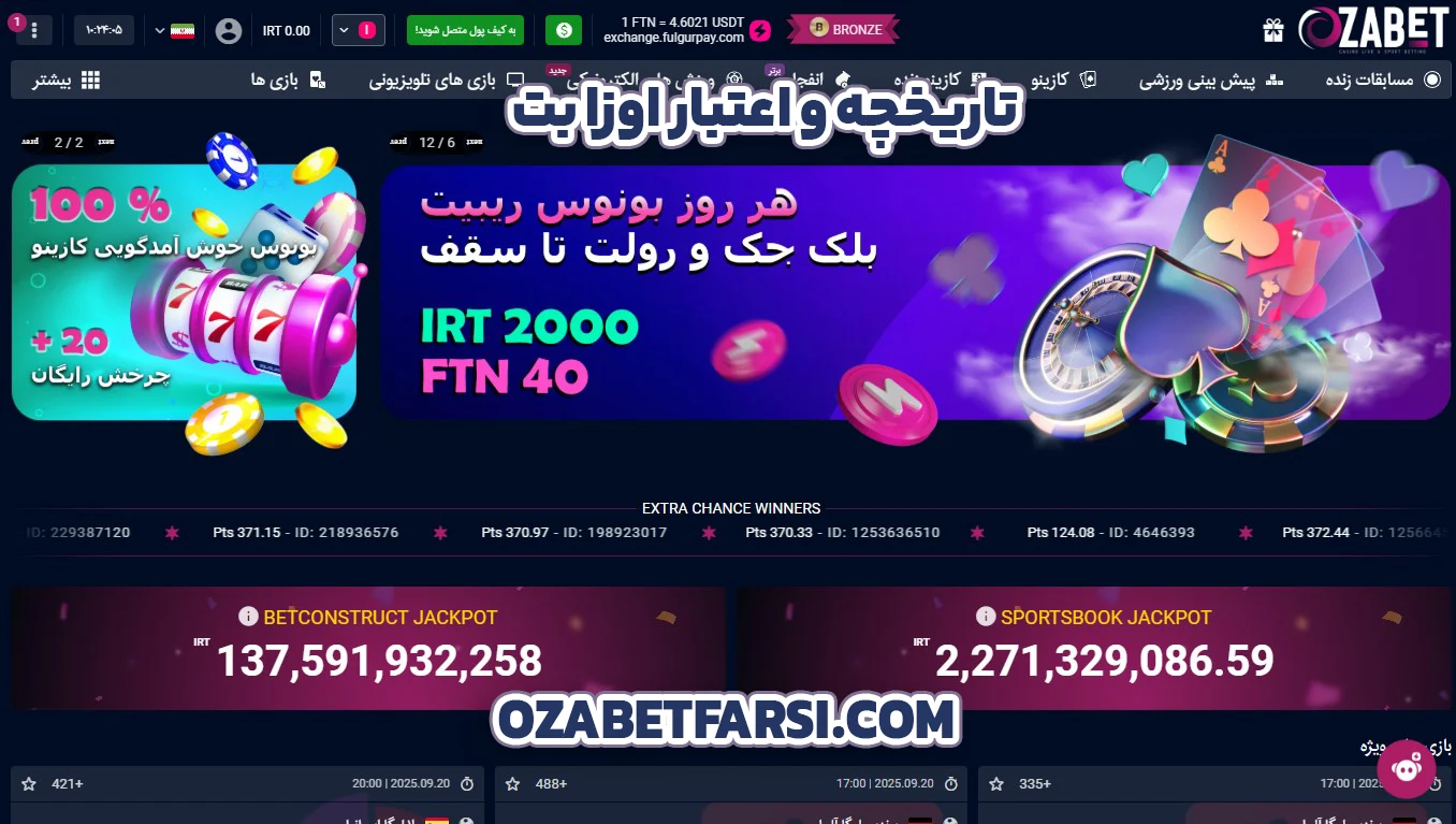 تاریخچه و اعتبار اوزا بت